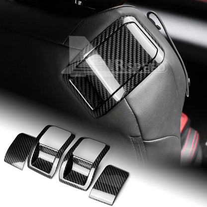 REAL HARD Carbon Fiber Seat Back Panel Cover Black For Subaru BRZ GR86 2021-2023 - product view
