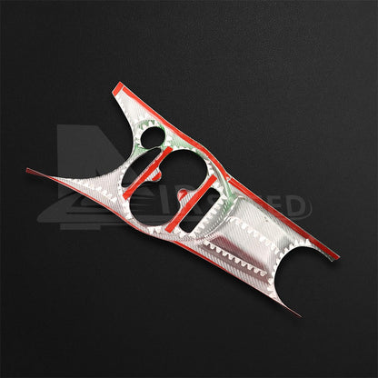 For Abarth 595 695 16-24 Italian Flag Carbon Fiber Center Water Cup Frame Cover - detail view 10