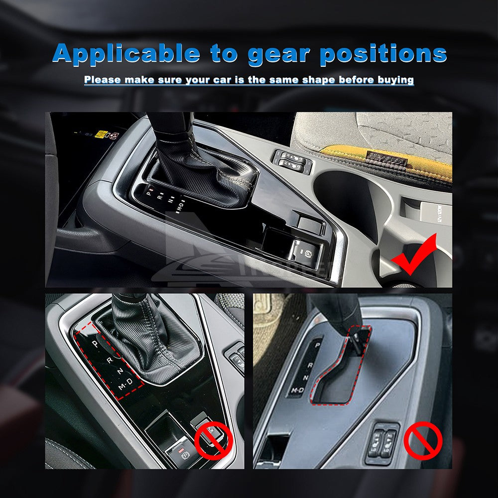 Black Carbon Fiber Gear Shift Panel Frame LHD For Subaru Crosstrek 2024-2026（U.S. Stock）