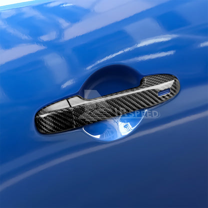 REAL HARD Carbon Fiber Door Handle Cover Black For Subaru BRZ GR86 21-2023 - detail view 4