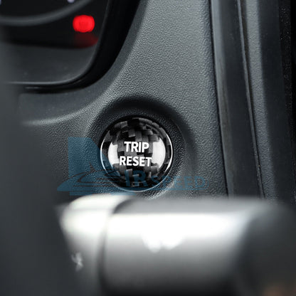 For Subaru Brz WRX GR86 2021-2023 REAL HARD Carbon Fiber Trim Reset Button Cover - detail view 4