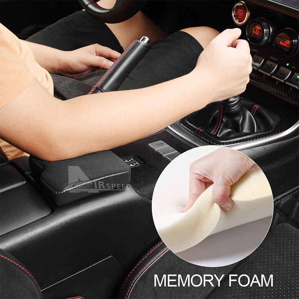 White Stitch Gear Armrest Pad LHD For Subaru BRZ GR86 2021-2026 - FREE GIFT