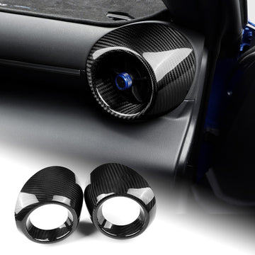 HARD Carbon Fiber Dashboard Air Outlet Cover For Subaru BRZ Toyota GR86 21-23