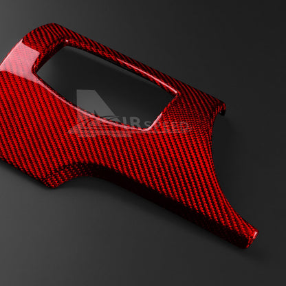 Headlight Switch Button REAL Red HARD Carbon Fiber For Ford Mustang 2015-2023 - detail view 7