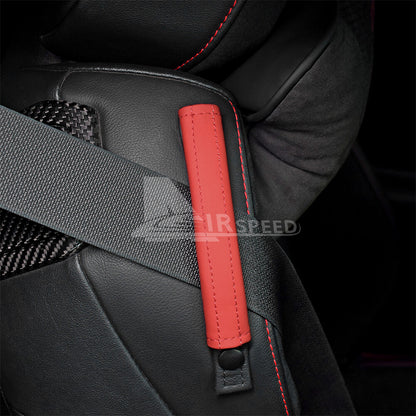 For Subaru BRZ GR86 2021-2026 Car Seat Safety Belt Fixation Strap Cover Trim Red - FREE GIFT