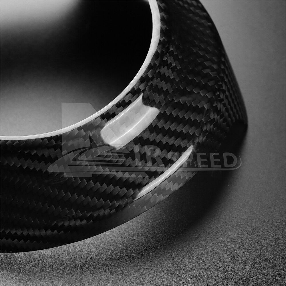 For Subaru BRZ GR86 17-2024 REAL HARD Carbon Fiber Steering Wheel Center Cover - detail view 7