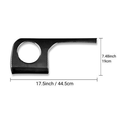 Black Carbon Fiber Driver's Air Outlet Panel Cover for Toyota GR Yaris 2025-2026 - detail view