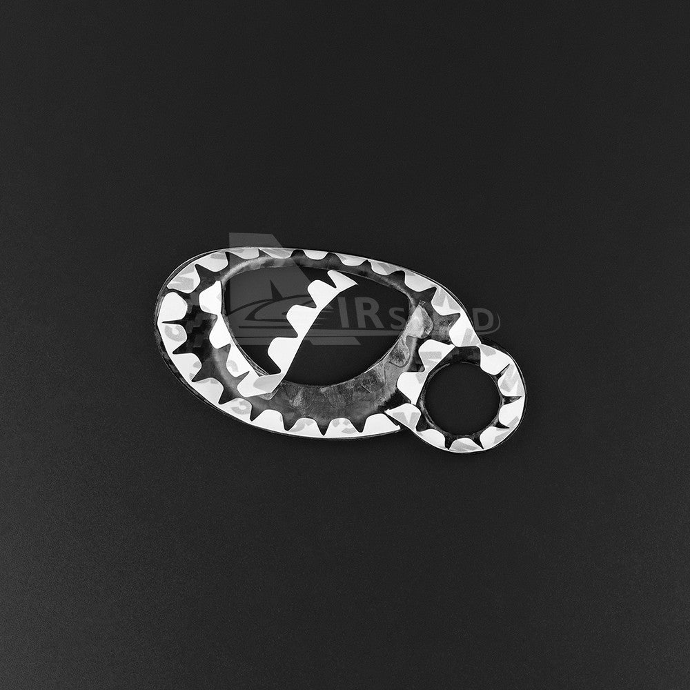 Black Hard Carbon Fiber Ignition Key Frame For MINI R55 R56 R57 R60 - detail view 8