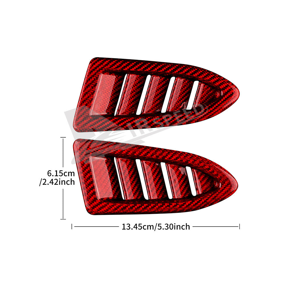 REAL HARD Carbon Fiber Side Air Outlet Vent Defogger For Subaru WRX STI 22-2023 - detail view 3