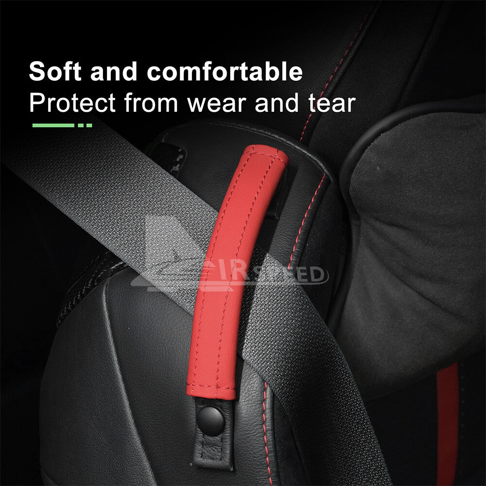 For Subaru BRZ GR86 2021-2026 Car Seat Safety Belt Fixation Strap Cover Trim Red - FREE GIFT