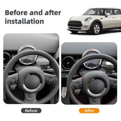 Carbon Fiber Speedometer Lower Panel Cover for Mini R55 R56 2007-2014 R57 09-15 - detail view 3