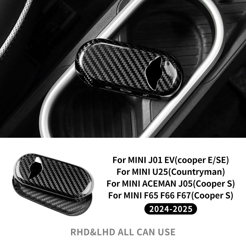 Real Carbon Fiber Key Fob Case Shell Cover For MINI Cooper S F65 F66 F67 24-25