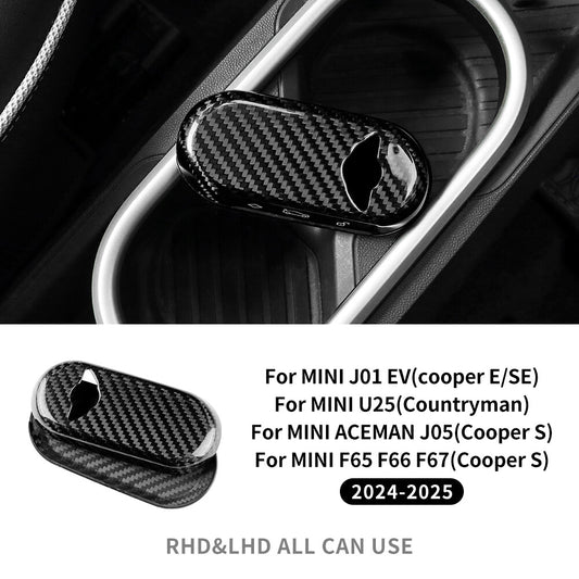Real Carbon Fiber Key Fob Case Shell Cover For MINI Cooper S F65 F66 F67 24-25