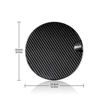 Fuel Gas Tank Filler Cap Cover Black For MINI R55 07-13 R56 06-13 Carbon Fiber - detail view 3