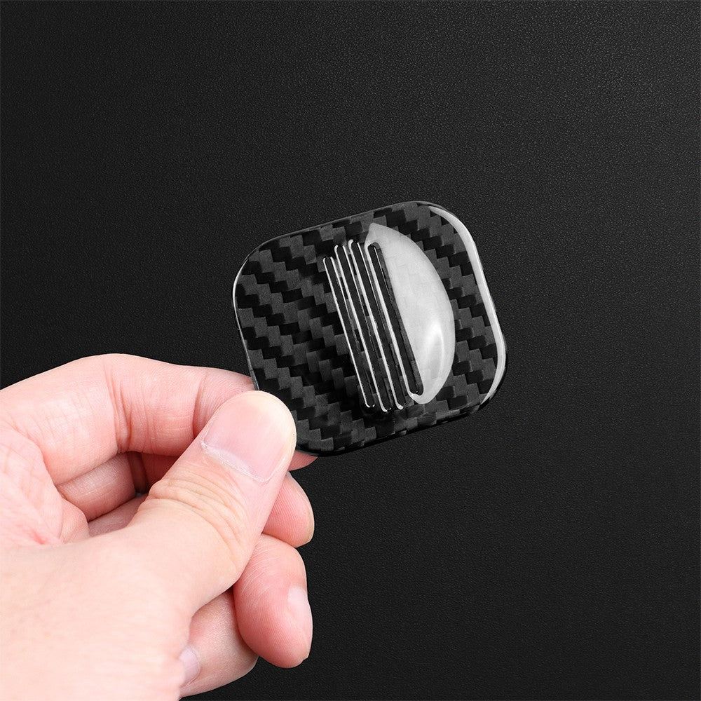 Carbon Fiber Roof Microphone Receiver Cover for Abarth 595 695 595C 695C 2012-24 - detail view 9
