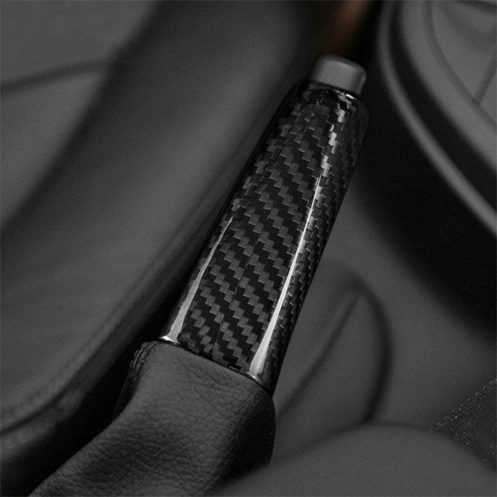 For BMW F10 F20 F30 F34 M3 E46 E60 E63 E64 Car Handbrake Cover Trim Carbon Fiber - detail view 5