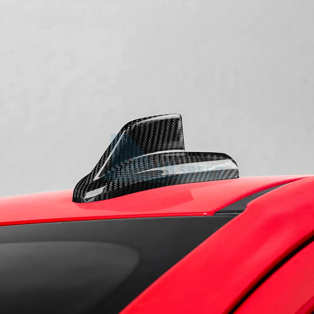 For Chevy Silverado Tahoe Suburban 2019-2024 HARD Carbon Fiber Car Atenna Cover