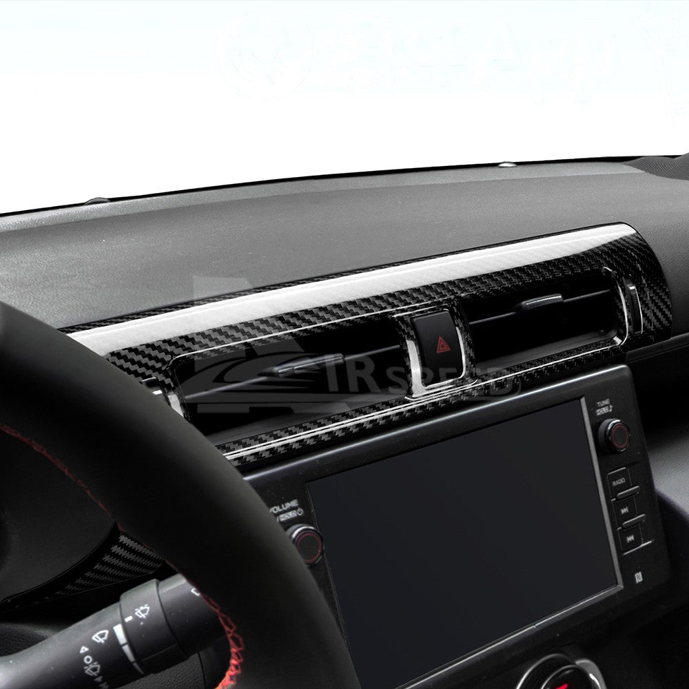 Black Hard Carbon Center Air Outlet Vent Cover For GR86 BRZ 2021 To 2025 LHD - detail view 7