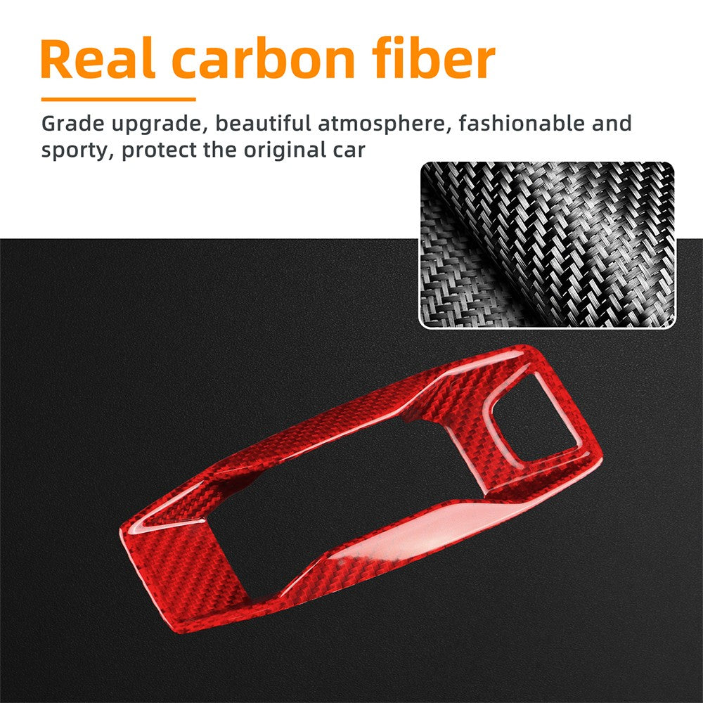 For Audi A3 2025-UP Automatic Gear Shift Button Inner Frame Cover Carbon Fiber - detail view 6