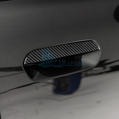 Exterior Door Handle Cover Real Hard Carbon Fiber Fits Mini Cooper J01 2024-2025 - detail view 7