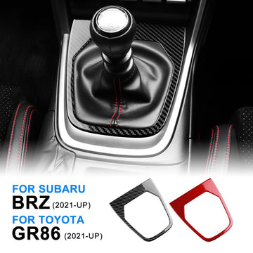Car Center Gear Shift Frame Sticker Carbon Fiber for Toyota GR86 BRZ 2021-2026