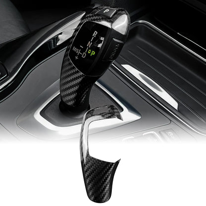Real Carbon Fiber Gear Shift Knob Sticker for BMW F30, F32, F33, F34, F35 & F36 (2008-2019) - product view