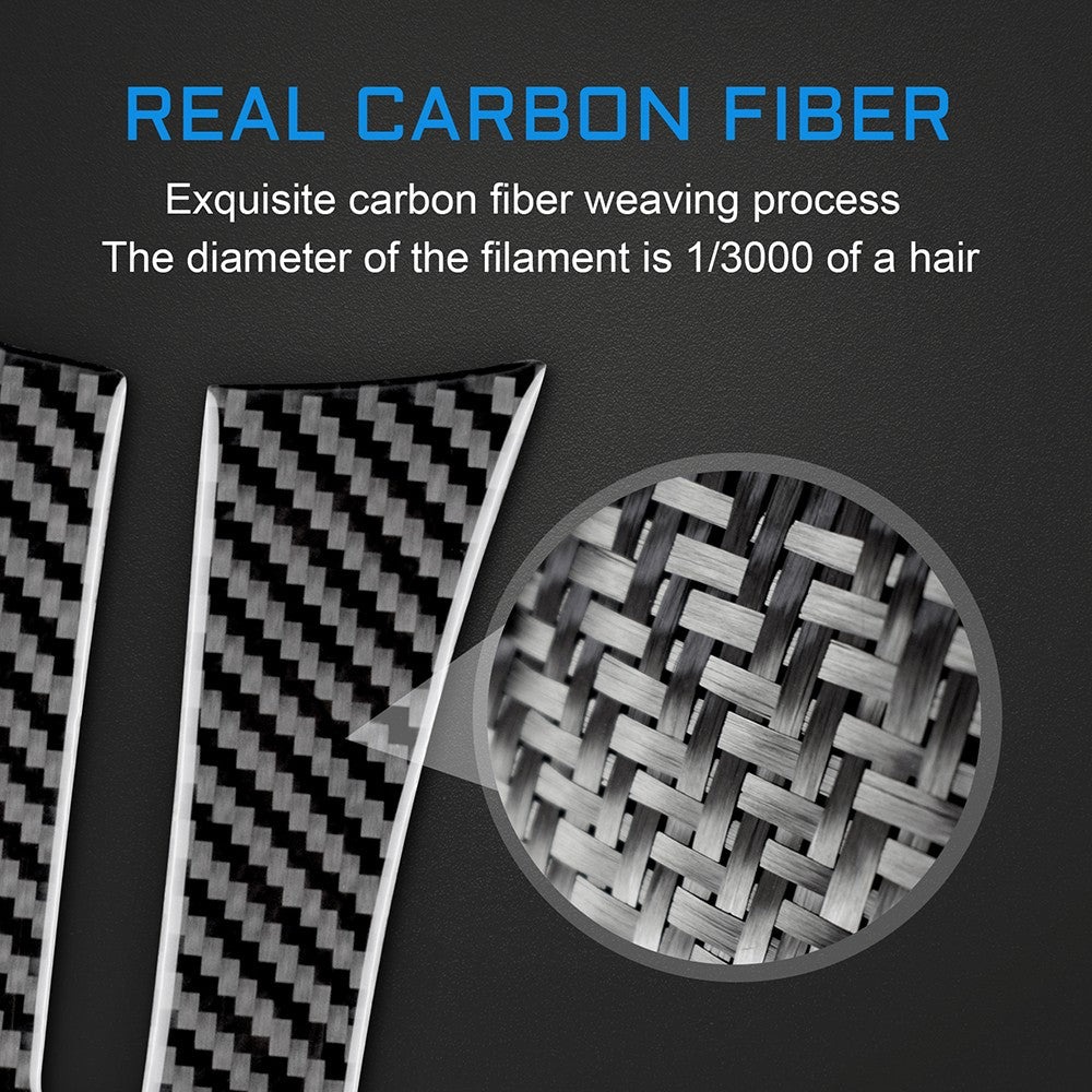 Steering Wheel Button Chin Stickers Carbon Fiber for BMW Z4 E85 E86 2003-2008 - detail view 4