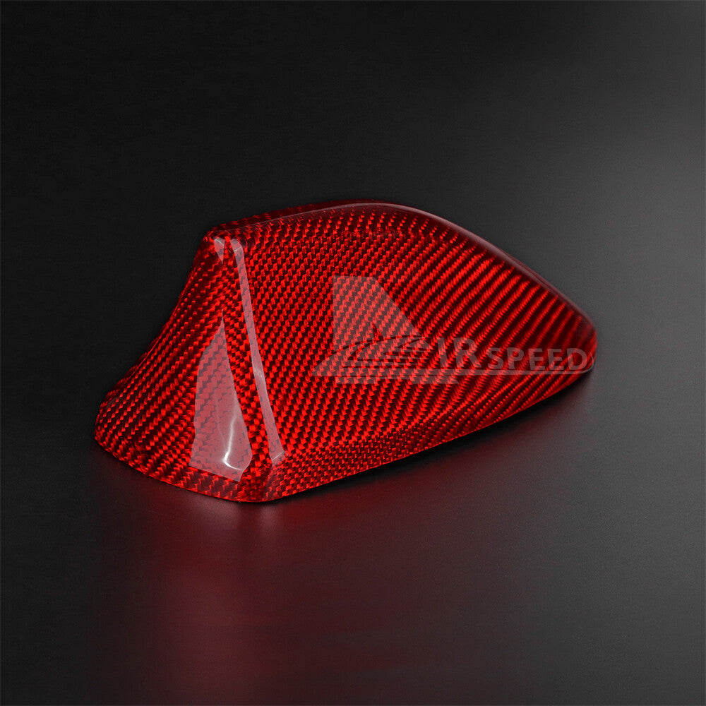 REAL Carbon Fiber Shark Fin Antenna Cover Red For Subaru WRX S4 STI VB 2022-2023 - detail view 6