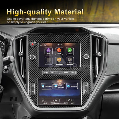 For Subaru WRX STI 2022-2023 Center Control Console REAL HARD Carbon Fiber BLACK - detail view 4