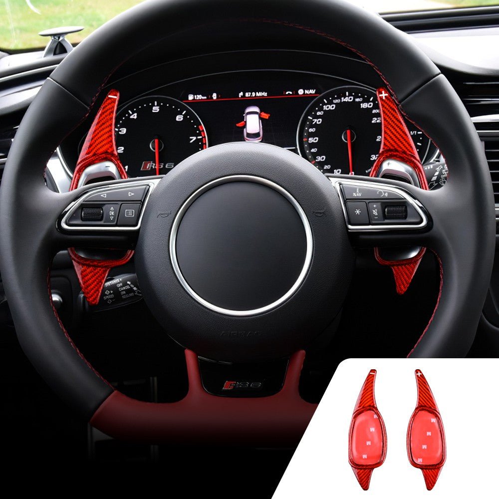For Audi A5 S3 S5 S6 SQ5 RS3 RS6 RS7 2014-2018 Steering Wheel Paddle Shifter Red - product view