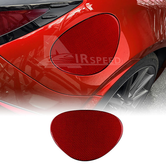 For Subaru BRZ GR86 2021-2023 Fuel Gas Tank Cap Cover Real Hard Carbon Fiber RED - product view