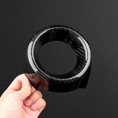 Black Carbon Fiber Passenger Side Air Outlet Cover for Toyota GR Yaris 2025-2026 - detail view 9