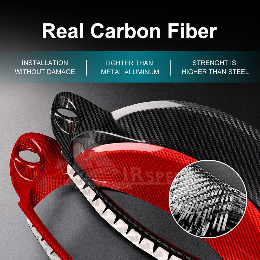 Speedometer Cover Trim For Subaru BRZ Toyota GR86 2021-2025 HARD Carbon Fiber - detail view 5