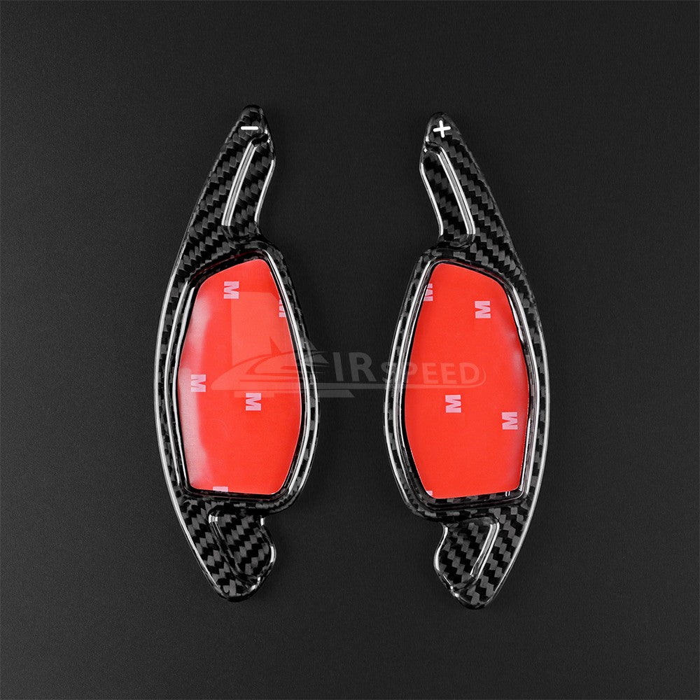 Carbon Fiber For Audi RS RS3 RS4 RS5 R8 TT 2017-22 Steering Wheel Paddle Shifter - detail view 7
