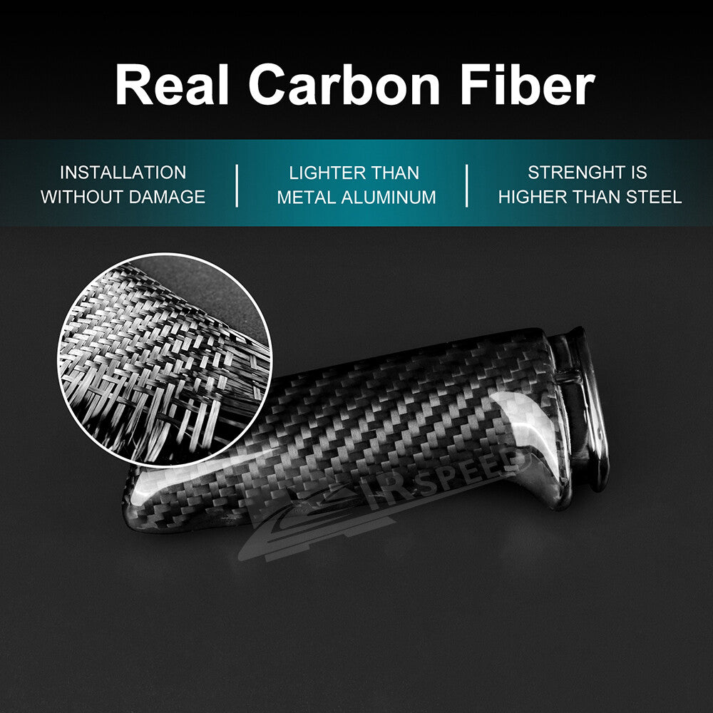 For BMW E60 E61 E63 E64 E84 Handbrake Grip Grip Handle Cover REAL Carbon Fiber - detail view 6
