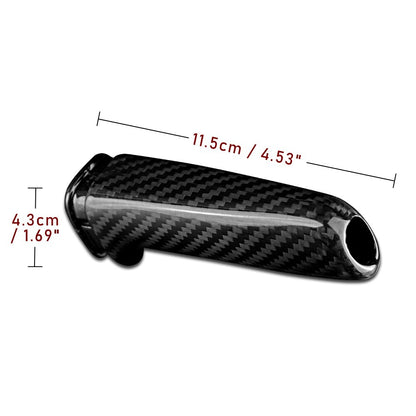 For BMW F10 F20 F30 F34 M3 E46 E60 E63 E64 Car Handbrake Cover Trim Carbon Fiber - detail view