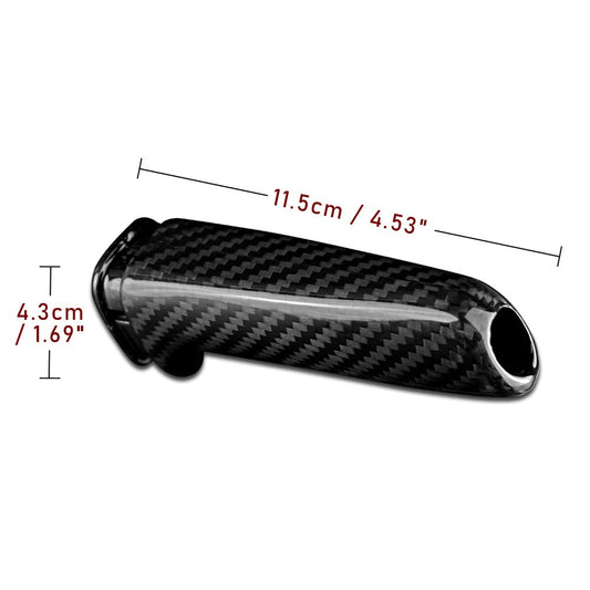 For BMW F10 F20 F30 F34 M3 E46 E60 E63 E64 Car Handbrake Cover Trim Carbon Fiber - detail view
