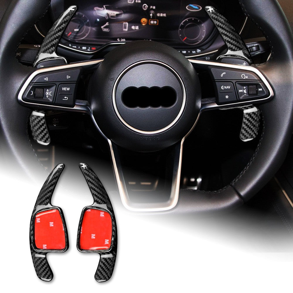 For Audi Q2 Q5 Q7 TT TTS 2014-19 Real Carbon Fiber Steering Wheel Paddle Shifter - product view