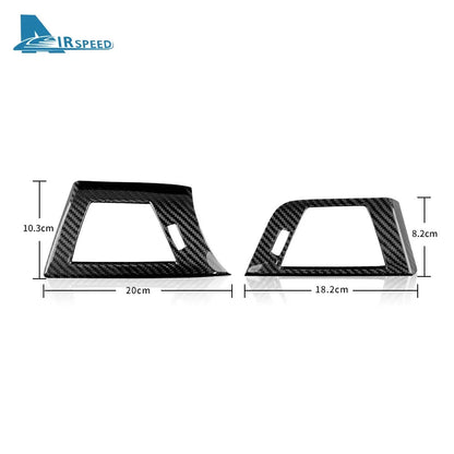 For BMW 3 Series F30 M3 F80 2013-2018 Air Vent Frame Trim Dry Carbon Black RHD - detail view 11