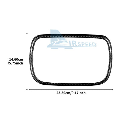 Car Center Navigation Frame Cover Carbon Fiber for FIAT 500 Abarth 595 2016-2024 - detail view 3