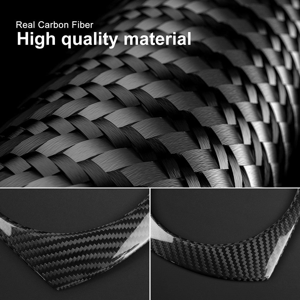Carbon Fiber Gear Shift Frame Cover Black For Mazda MX-5 16-26 FIAT 124 16-20 - detail view 5