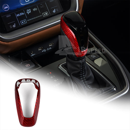 Real Carbon Fiber Gear Shift Knob Cover Trim for Subaru Forester Impreza Outback - product view