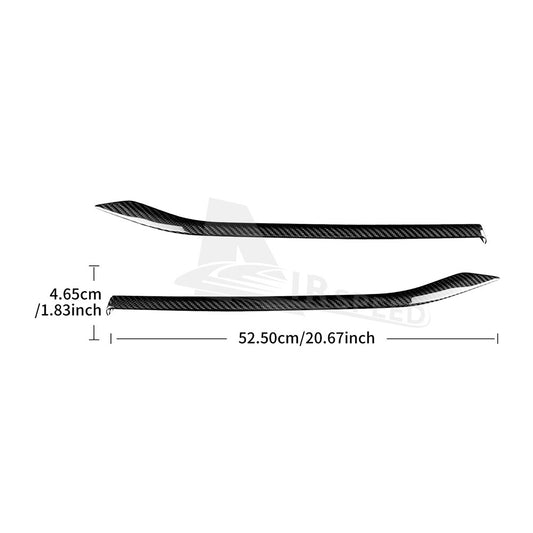 REAL HARD Carbon Fiber Door Handle Panel Cover For Subaru WRX STI 2022-2023 - detail view