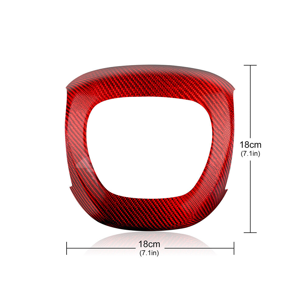 REAL HARD Carbon Fiber Steering Wheel Cover RED For Charger Durango Challenger