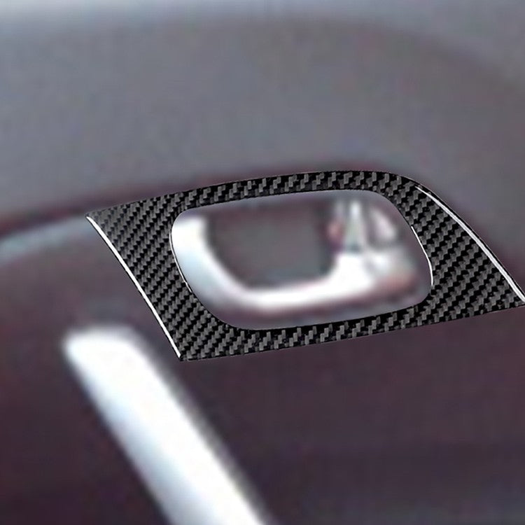 For Honda Civic 2013-2015 Front Door Inner Handle Frame Trim Black Carbon Fiber（U.S. Stock）