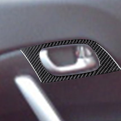 For Honda Civic 2013-2015 Front Door Inner Handle Frame Trim Black Carbon Fiber（U.S. Stock）