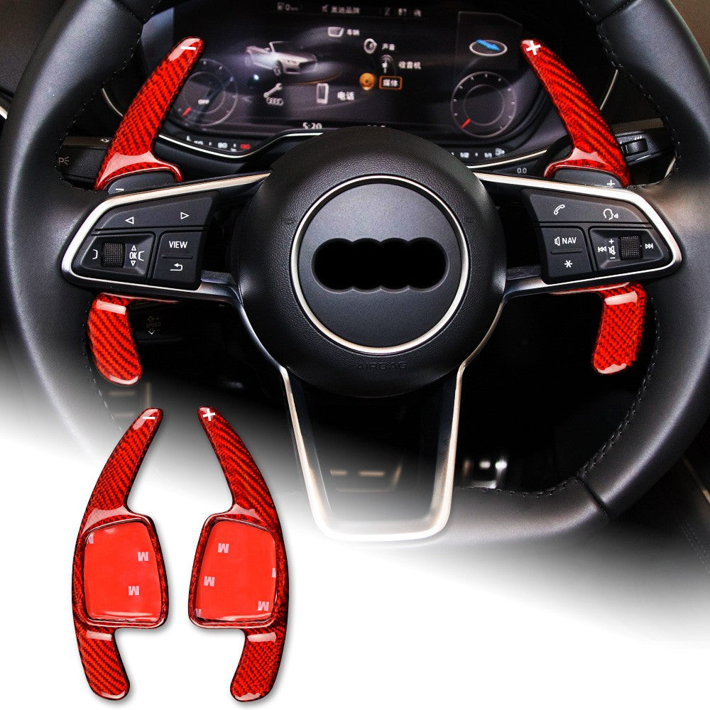 Hard Carbon Wheel Gear Shifter Extension For Audi A4L 2017-2019 - product view