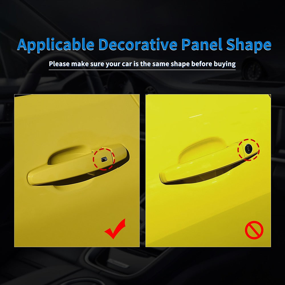 For Chevrolet Camaro 2016-2024 HARD Carbon Fiber Exterior Door Handle Cover Trim
