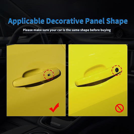 For Chevrolet Camaro 2016-2024 HARD Carbon Fiber Exterior Door Handle Cover Trim