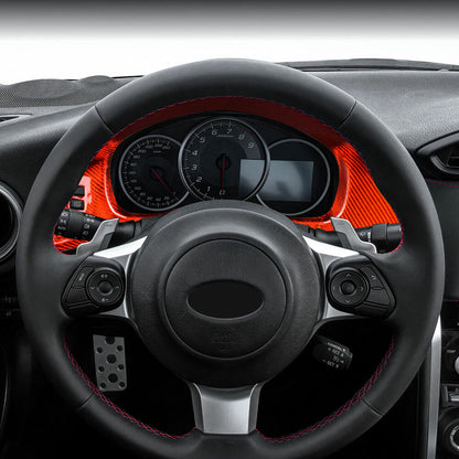Red Speed Indicator HARD READ Carbon Fiber Cover For Subaru BRZ Toyota 86 12-21 - detail view 5
